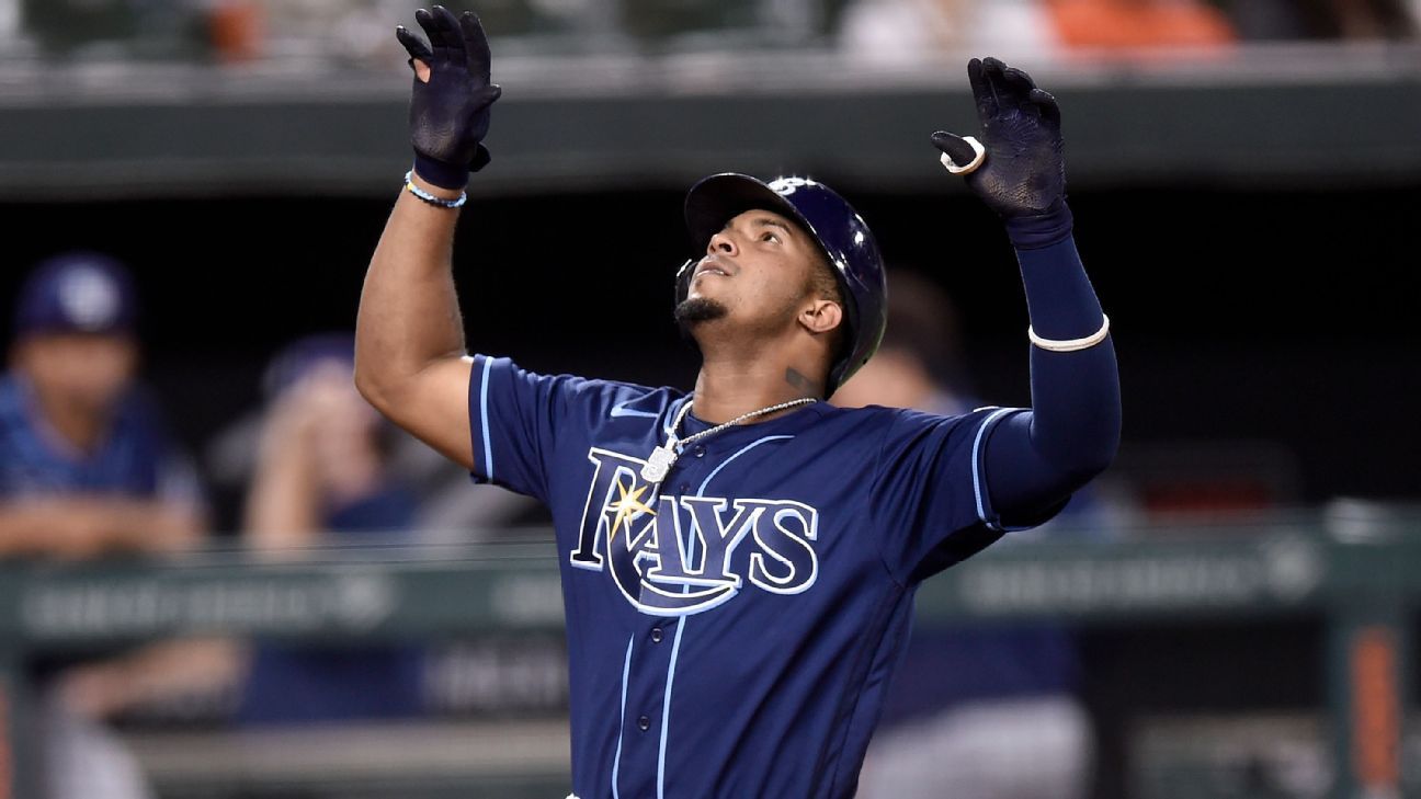 los rays colocan a wander franco en lista restringida tras denuncia en redes sociales Franco de 22 años no viajó en el avión del equipo a San Francisco antes de la serie de los Rays con los Giants, dijeron fuentes a Jeff Passan de ESPN.