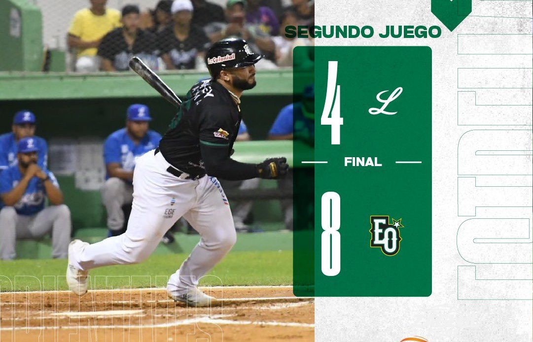 mal día para el licey, pierden doble cartelera de las estrellas orientales y es su cuarta derrota consecutiva