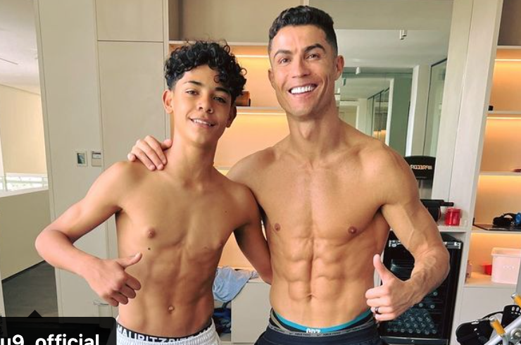 criatiano ronaldo celebra cumplea;os de su hijo mayor