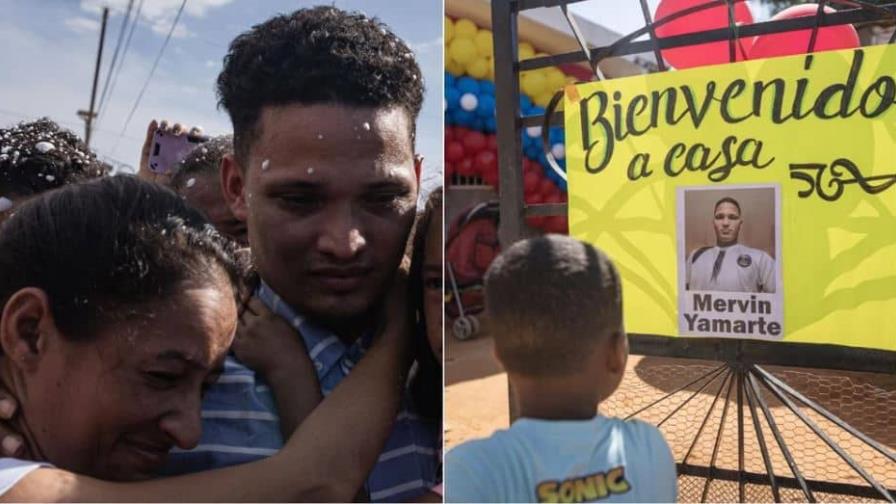 Un venezolano liberado de cárcel en El Salvador pide "castigo" para Bukele y Trump