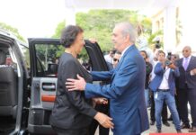 Presidente Abinader recibe a su homóloga de Surinam, Jennifer Geerlings-Simons, en su visita oficial